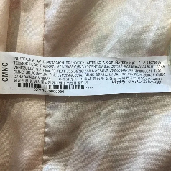 Floral Open Blazer Lined Pockets size small - Picture 6 of 7